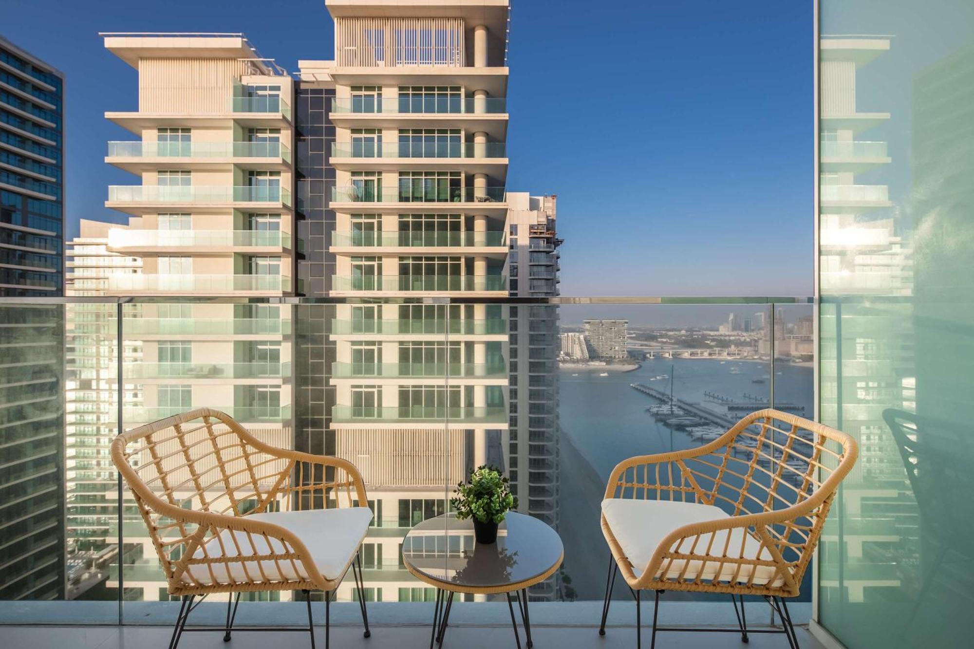 Silkhaus Palm View 1Bdr With Private Beach In Emaar Beachfront 두바이 외부 사진