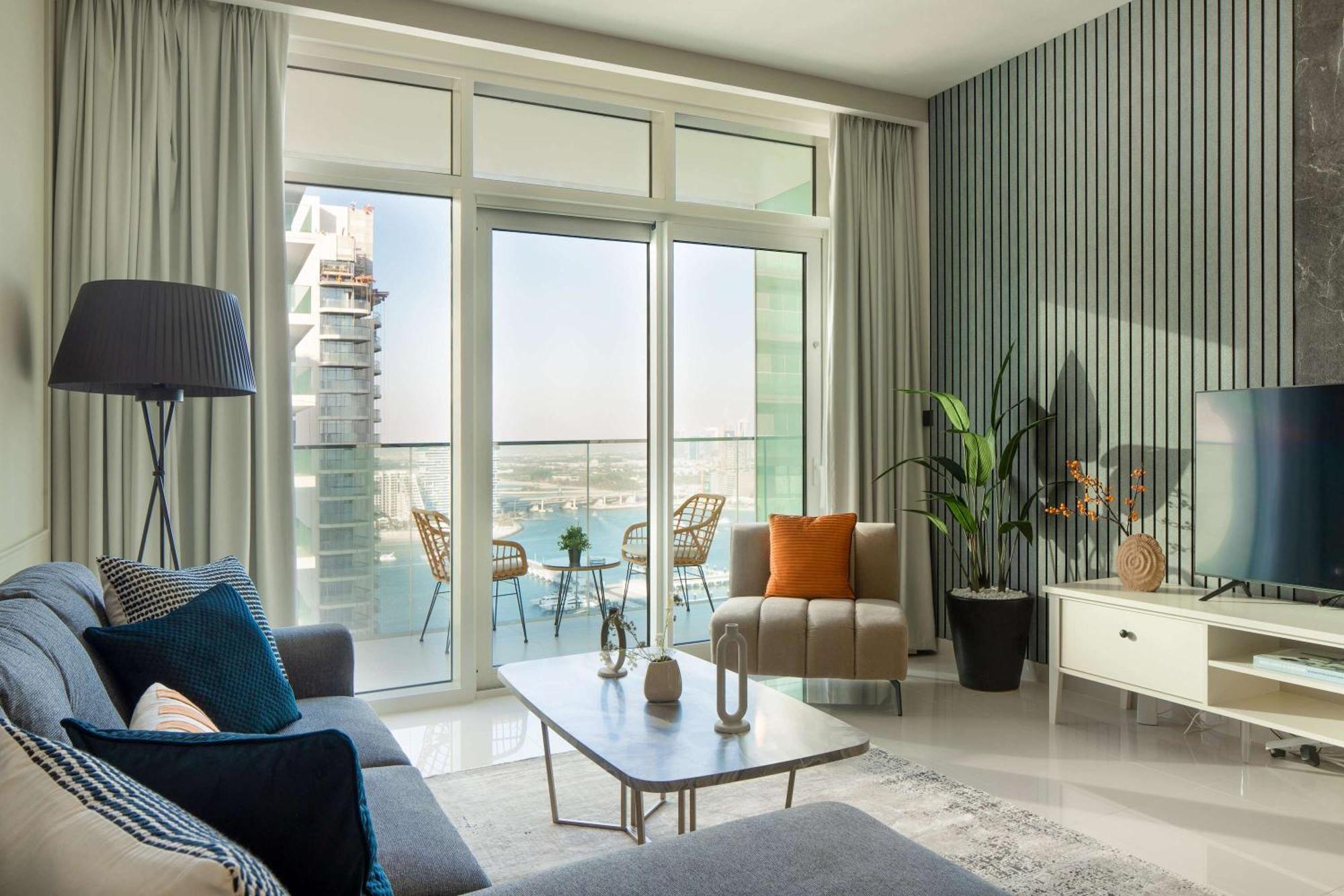 Silkhaus Palm View 1Bdr With Private Beach In Emaar Beachfront 두바이 외부 사진
