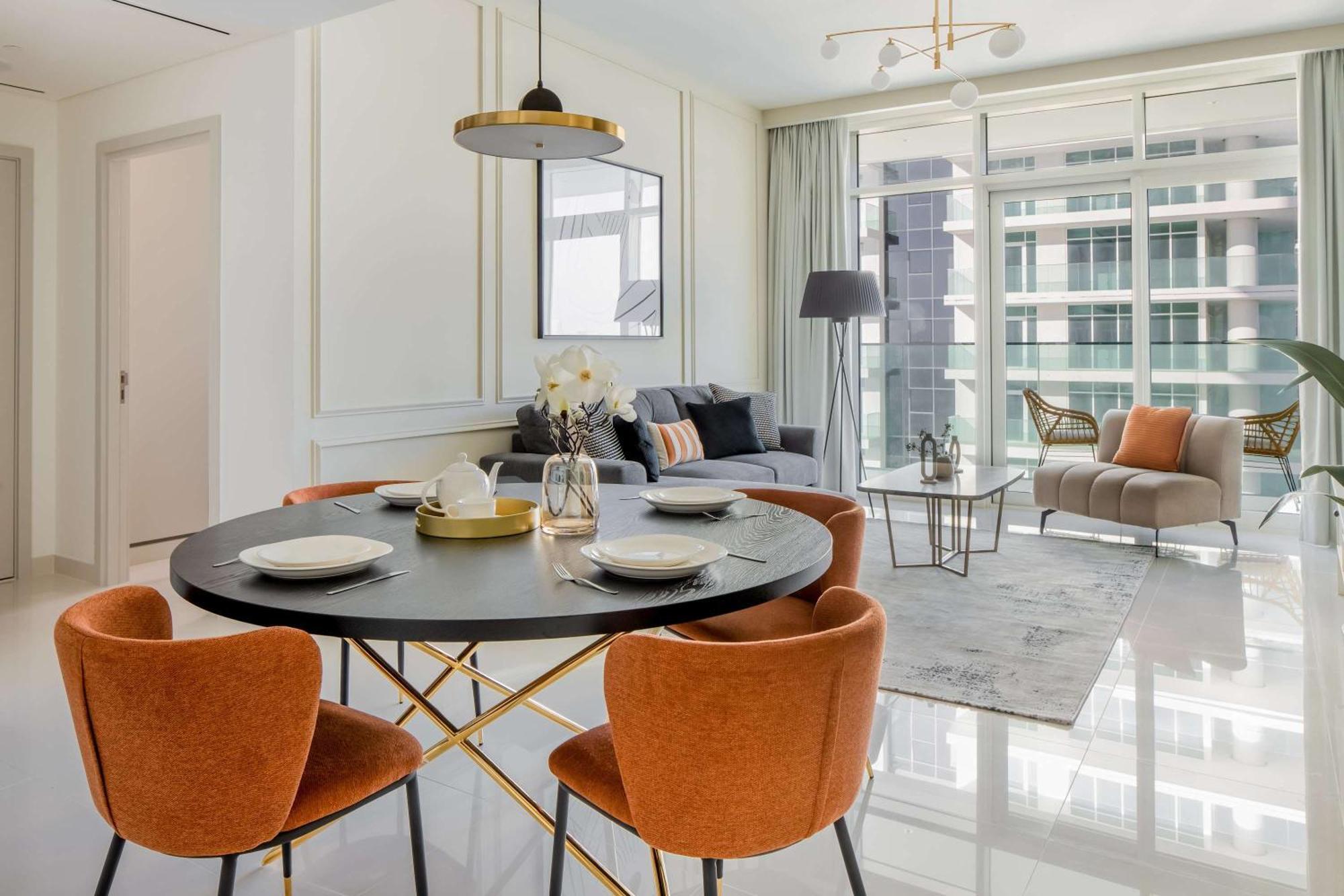 Silkhaus Palm View 1Bdr With Private Beach In Emaar Beachfront 두바이 외부 사진